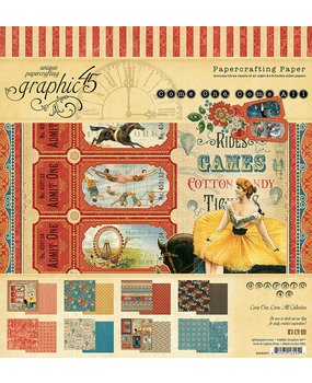 Graphic 45 Come One, Come All 8x8 Inch Paper Pad (4502307) Graphic 45 Come One, Come All 8x8 Inch Paper Pad (4502307)