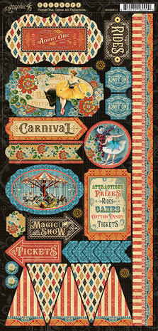 Graphic 45 Come One, Come All Stickers (4502311)