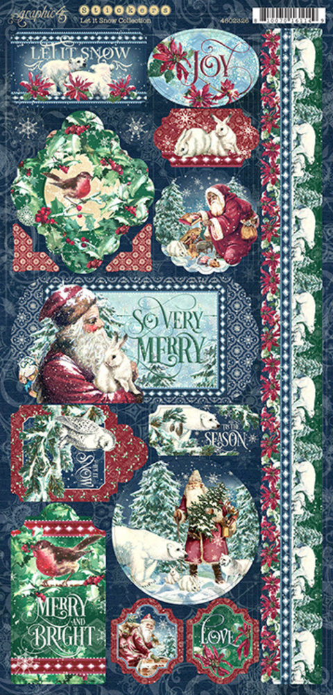 Graphic 45 Let it Snow Stickers (4502326)