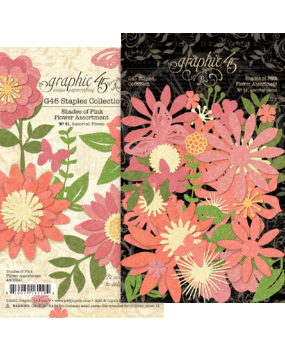 Graphic 45 Flower Assortment Shades of Pink (4502341) Graphic 45 Flower Assortment Shades of Pink (4502341)