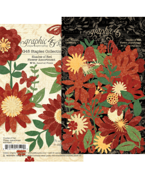 Graphic 45 Flower Assortment Shades of Red (4502342) Graphic 45 Flower Assortment Shades of Red (4502342)