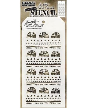 Stampers Anonymous Tim Holtz Nature Layered Layering Stencil (THS154)