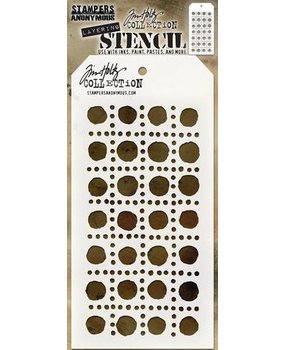Stampers Anonymous Tim Holtz Dotted Line Layered Layering Stencil (THS155) Stampers Anonymous Tim Holtz Dotted Line Layered Layering Stencil (THS155)
