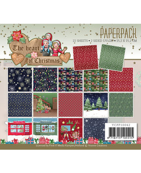 Yvonne Creations The Heart of Christmas 6x6 Inch Paper Pack (YCPP10042)