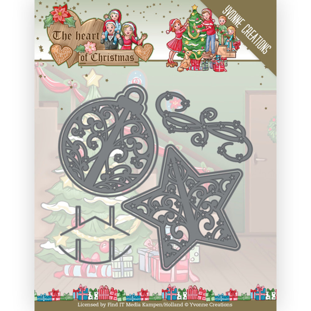 Yvonne Creations The Heart of Christmas Twinkling Decorations Die (YCD10254) Yvonne Creations The Heart of Christmas Twinkling Decorations Die (YCD10254)