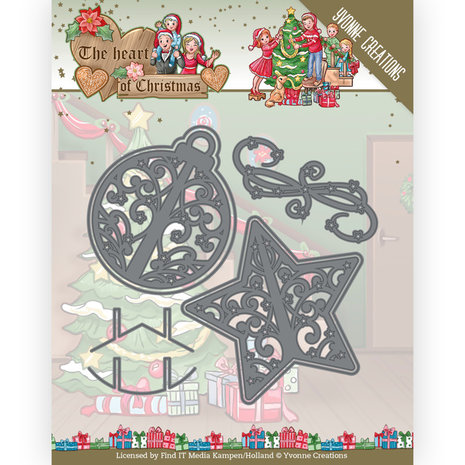 Yvonne Creations The Heart of Christmas Twinkling Decorations Die (YCD10254) Yvonne Creations The Heart of Christmas Twinkling Decorations Die (YCD10254)