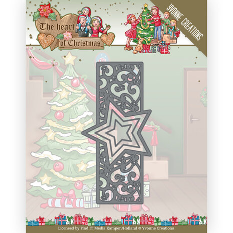 Yvonne Creations The Heart of Christmas Twinkling Border Die (YCD10256)