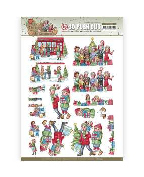 Yvonne Creations 3D Push Out The Heart of Christmas Shopping (SB10594) Yvonne Creations 3D Push Out The Heart of Christmas Shopping (SB10594)