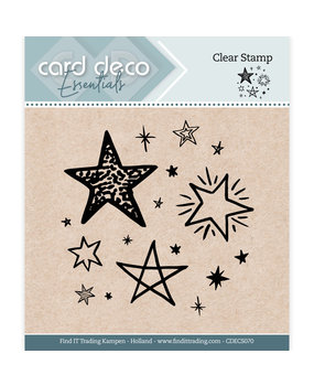 Card Deco Clear Stamp Stars (CDECS070)