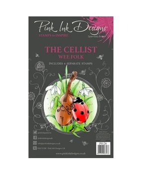 Pink Ink Designs De Cellist Clear Stamp Set (PI126) Pink Ink Designs De Cellist Clear Stamp Set (PI126)