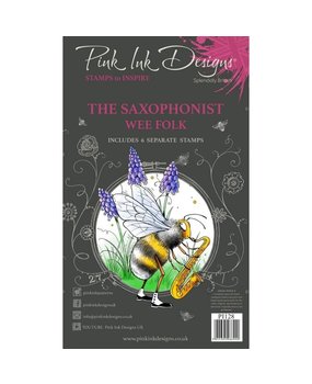 Pink Ink Designs De Saxofonist Clear Stamp Set (PI128)