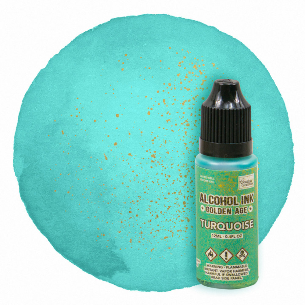 Couture Creations Alcohol Ink Golden Age Turquoise (CO728496) Couture Creations Alcohol Ink Golden Age Turquoise (CO728496)