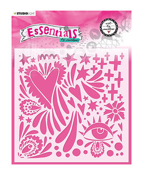 Studio Light Quirky Love Masking Stencil (ABM-ES-MASK48) Studio Light Quirky Love Masking Stencil (ABM-ES-MASK48)