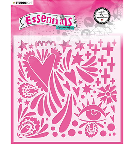 Studio Light Quirky Love Masking Stencil (ABM-ES-MASK48) Studio Light Quirky Love Masking Stencil (ABM-ES-MASK48)