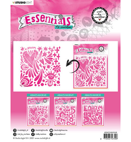Studio Light Quirky Love Masking Stencil (ABM-ES-MASK48) Studio Light Quirky Love Masking Stencil (ABM-ES-MASK48)