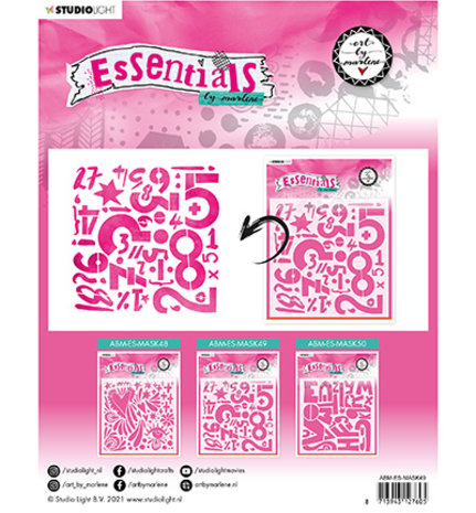 Studio Light Nummerically Masking Stencil (ABM-ES-MASK49) Studio Light Nummerically Masking Stencil (ABM-ES-MASK49)