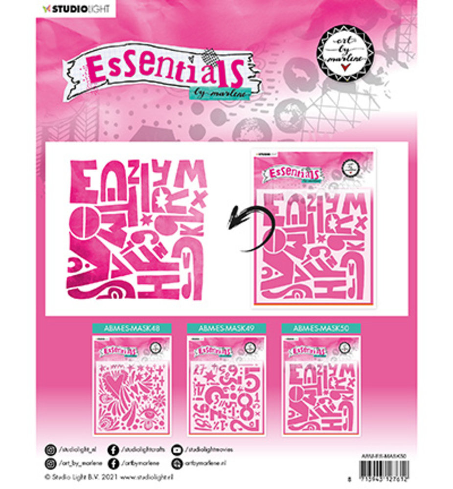 Studio Light Alfabetically Masking Stencil (ABM-ES-MASK50) Studio Light Alfabetically Masking Stencil (ABM-ES-MASK50)