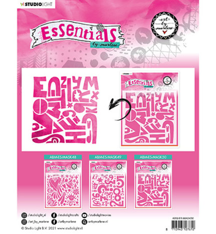 Studio Light Alfabetically Masking Stencil (ABM-ES-MASK50) Studio Light Alfabetically Masking Stencil (ABM-ES-MASK50)