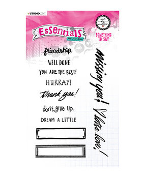 Studio Light Essentials Clear Stamp Something to Say (ABM-ES-STAMP75)* Studio Light Essentials Clear Stamp Something to Say (ABM-ES-STAMP75)*