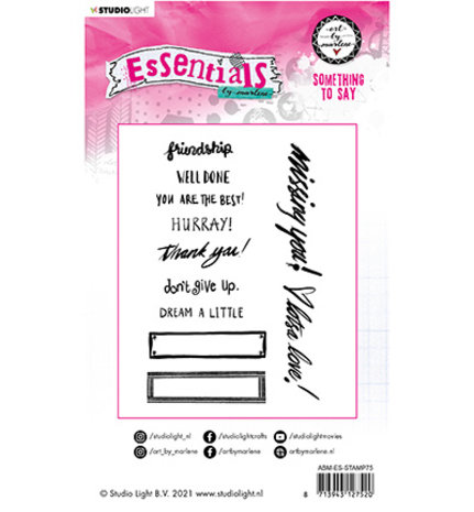 Studio Light Essentials Clear Stamp Something to Say (ABM-ES-STAMP75) Studio Light Essentials Clear Stamp Something to Say (ABM-ES-STAMP75)