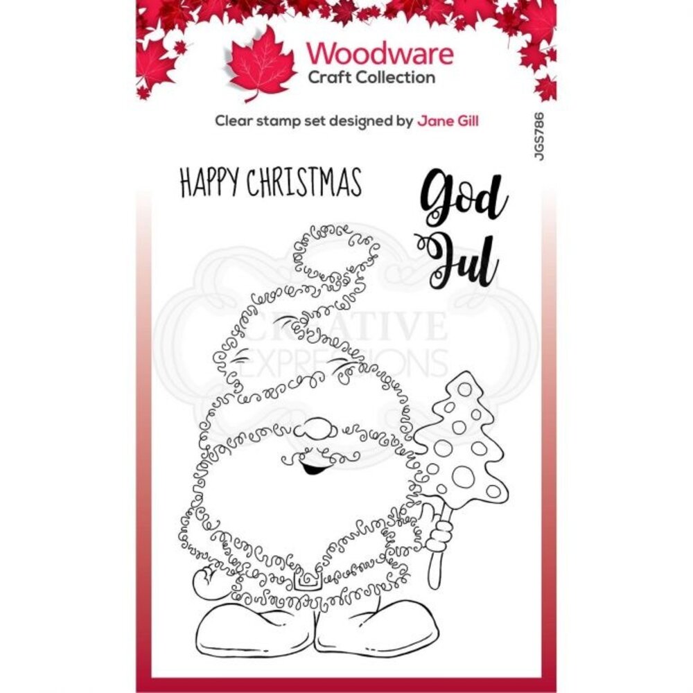 Woodware Festive Fuzzies Mr Tomte Clear Stamp (JGS786) Woodware Festive Fuzzies Mr Tomte Clear Stamp (JGS786)