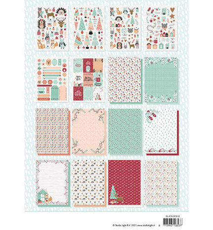 Studio Light Happy Christmas A4 DIY Block (SL-ES-DCB12)