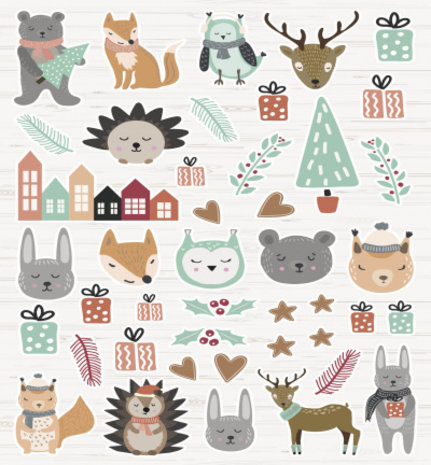 Studio Light Happy Christmas A4 DIY Block (SL-ES-DCB12)