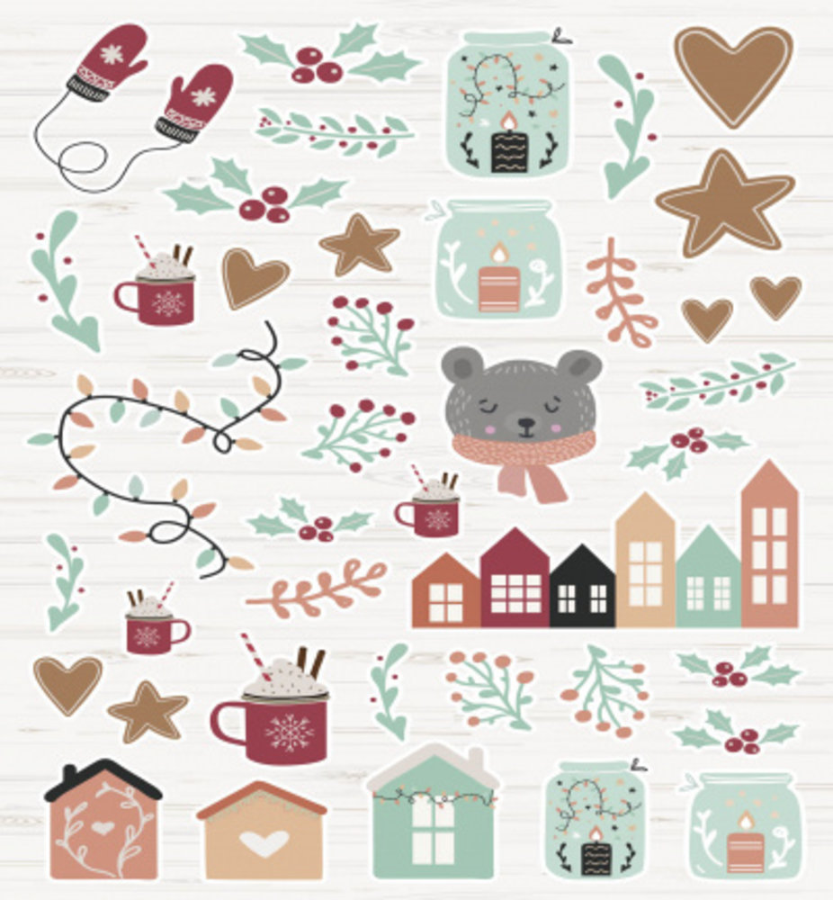 Studio Light Happy Christmas A4 DIY Block (SL-ES-DCB12)