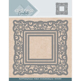 Card Deco Snijmal Flower Square (CDCD10059)*