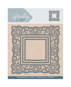 Card Deco Snijmal Flower Square (CDCD10059)*