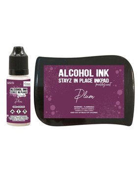 Couture Creations Stayz in Place Alcohol Ink Pearlescent Plum Pad+Reinker (CO728180)
