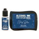 Couture Creations Stayz in Place Alcohol Ink Pearlescent Navy Blue Pad+Reinker (CO728187)