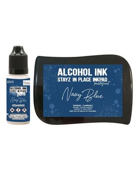 Couture Creations Stayz in Place Alcohol Ink Pearlescent Navy Blue Pad+Reinker (CO728187) Couture Creations Stayz in Place Alcohol Ink Pearlescent Navy Blue Pad+Reinker (CO728187)