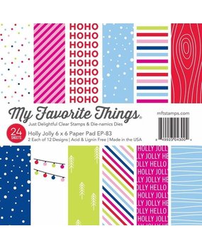 My Favorite Things Holly Jolly 6x6 Inch Paper Pack (EP-83) My Favorite Things Holly Jolly 6x6 Inch Paper Pack (EP-83)