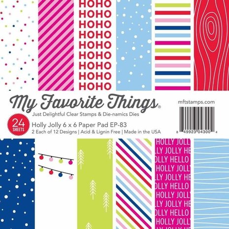 My Favorite Things Holly Jolly 6x6 Inch Paper Pack (EP-83) My Favorite Things Holly Jolly 6x6 Inch Paper Pack (EP-83)