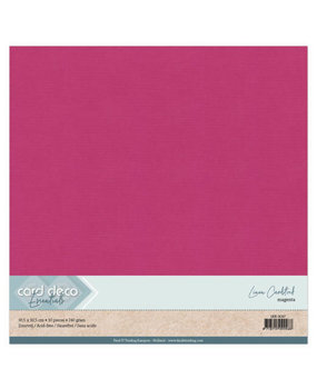 Card Deco Linen Cardstock Magenta 10 Vel 30,5x30,5 cm (LKK-SC67) Card Deco Linen Cardstock Magenta 10 Vel 30,5x30,5 cm (LKK-SC67)