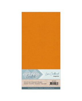 Card Deco Linen Cardstock Tangerine 10 Vel Vierkant (LKK-4K66) Card Deco Linen Cardstock Tangerine 10 Vel Vierkant (LKK-4K66)