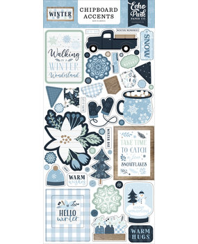 Echo Park Winter 6x13 Inch Chipboard Accents (WTR257021)
