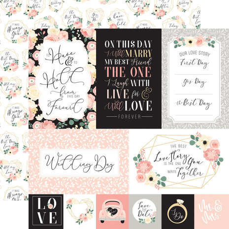 Echo Park Wedding 12x12 Inch Collection Kit (WED258016) Echo Park Wedding 12x12 Inch Collection Kit (WED258016)