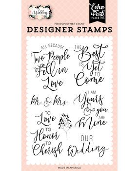 Echo Park Wedding Our Wedding Clear Stamps (WED258046) Echo Park Wedding Our Wedding Clear Stamps (WED258046)