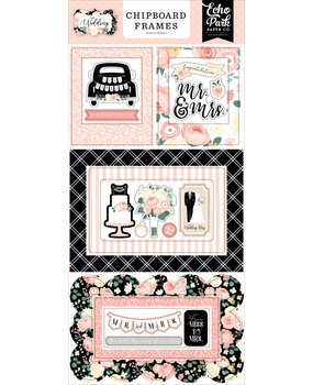 Echo Park Wedding 6x13 Inch Chipboard Frames (WED258065)