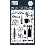 Carta Bella Welcome Winter Snow Place Like Home Clear Stamps (CBWW142040)