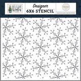 Carta Bella Welcome Winter Wonderland Snowflake Stencil (CBWW142034)