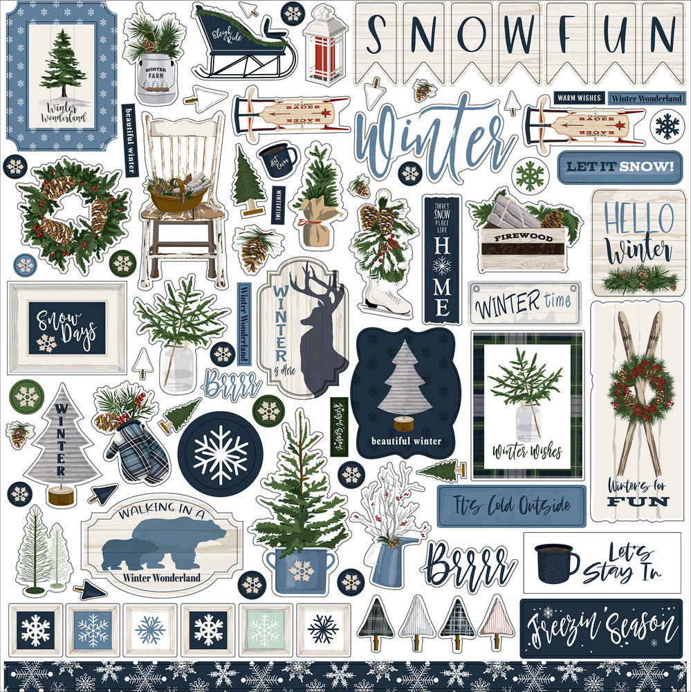 Carta Bella Welcome Winter Element Sticker (CBWW142014) Carta Bella Welcome Winter Element Sticker (CBWW142014)