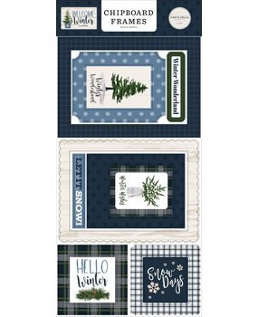 Carta Bella Welcome Winter 6x13 Inch Chipboard Frames (CBWW142065)