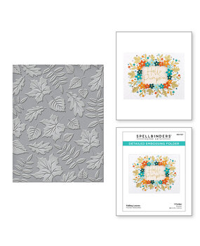 Spellbinders Falling Leaves Embossing Folder (SES-027) Spellbinders Falling Leaves Embossing Folder (SES-027)