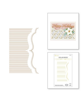 Spellbinders Pinstripe Bracket Card Builder Glimmer Hot Foil Plate (GLP-280) Spellbinders Pinstripe Bracket Card Builder Glimmer Hot Foil Plate (GLP-280)