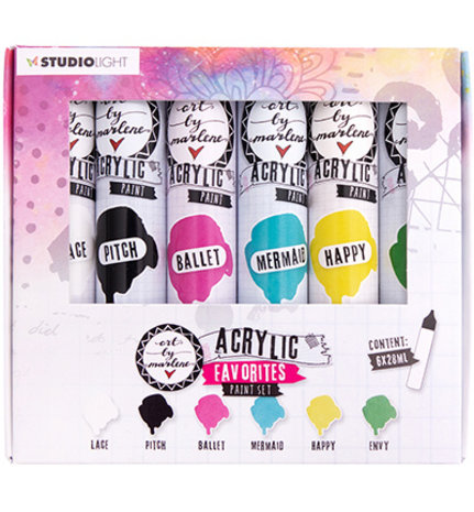 Studio Light Essentials Arcylic Paintset Favorites (ABM-ES-ACP101)