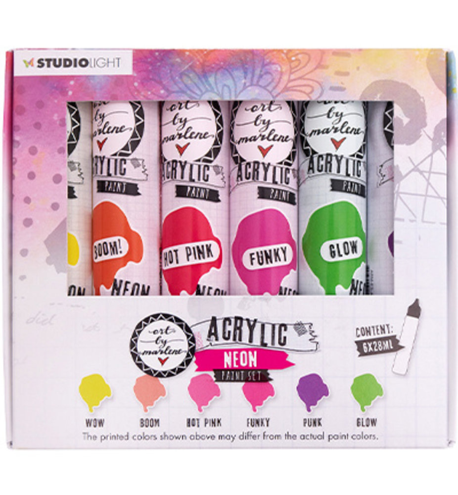 Studio Light Essentials Arcylic Paintset Neon (ABM-ES-ACP104) Studio Light Essentials Arcylic Paintset Neon (ABM-ES-ACP104)