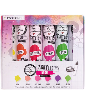 Studio Light Essentials Arcylic Paintset Neon (ABM-ES-ACP104) Studio Light Essentials Arcylic Paintset Neon (ABM-ES-ACP104)